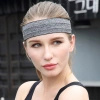 Elastyczna materiałowa opaska na głowę do biegania fitness różowa