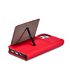 Magnet Card Case etui do iPhone 12 Pro pokrowiec portfel na karty kartę podstawka czerwony