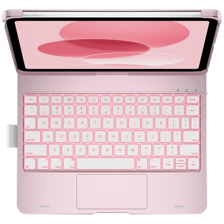Etui Typecase Flexbook Touch             z klawiaturą do iPad 11" (A16) 2025 / iPad 10.9" 2022 jasno różowy