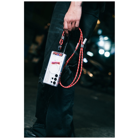 Uniwersalna smycz do telefonu kabel 2w1  Skinarma Dyno Ve USB-C/USB-C czarny