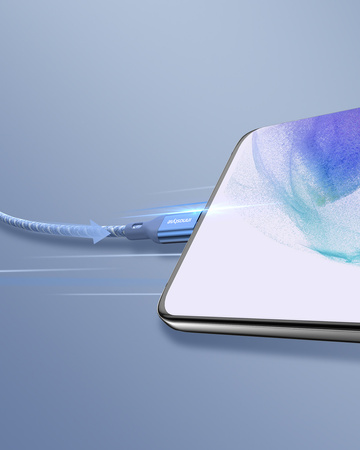 INNOSTYLE POWERFLEX KABEL USB-C SZYBKIE ŁADOWANIE DO IPHONE SAMSUNG 3A 60W KEVLAR 2M CZARNY