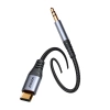 Joyroom kabel audio stereo AUX 3,5 mm mini jack - USB-C do telefonu 1,2m czarny (SY-A07)