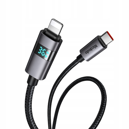 MCDODO KABEL Z WYŚWIETLACZEM USB-C LIGHTNING 36W 1M DO IPHONE X 11 12 13 14