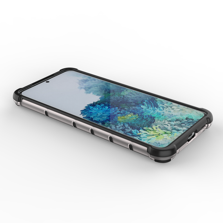 Honeycomb etui pancerny pokrowiec z żelową ramką Samsung Galaxy S21+ 5G (S21 Plus 5G) niebieski