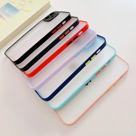 Milky Case silikonowe elastyczne półprzezroczyste etui do Samsung Galaxy A22 4G ciemnozielony