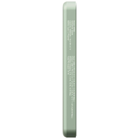 Powerbank indukcyjny Verbatim `n` Go     Essentials 15W 5000mAh Wireless Magnetic zielony 32226
