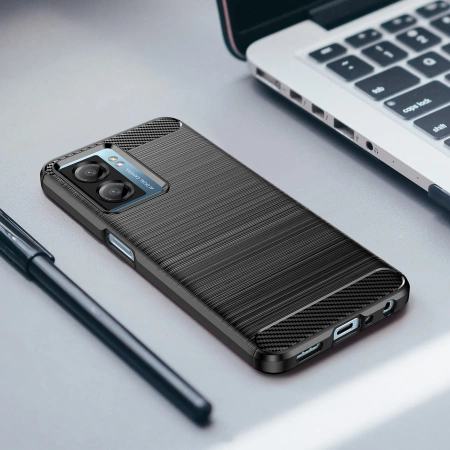 HURTEL POKROWIEC CASE DO XIAOMI POCO F4 5G KARBONOWY SILIKONOWY ELASTYCZNY