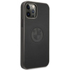 Etui BMW BMHCP12LREELK iPhone 12 Pro Max 6,7" czarny/black hardcase Leather Emboss