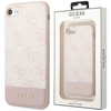 Etui Guess GUHCI8G4GLPI na iPhone 7 / 8 / SE 2020 / SE 2022 - różowe 4G Stripe Collection