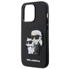 Etui Karl Lagerfeld KLHCP14XSANKCPK na iPhone 14 Pro Max 6.7" hardcase - czarne Saffiano Karl&Choupette