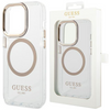 Etui Guess GUHMP13XHTRMD na iPhone 13 Pro Max - złote Metal Outline Magsafe