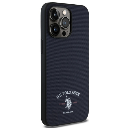 US POLO ASSN. ETUI DO IPHONE 15 PRO MAX 6.7 LOGO DH GRANATOWE Z LOGO