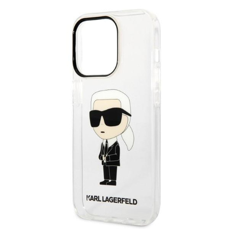 Karl Lagerfeld KLHCP14LHNIKTCT iPhone 14 Pro 6,1" transparent hardcase Ikonik Karl Lagerfeld