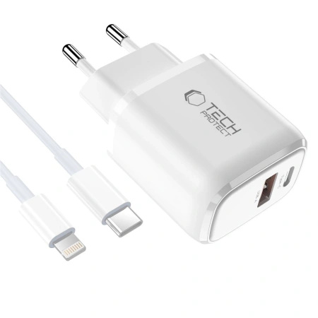 TECH-PROTECT ŁADOWARKA SIECIOWA NCA30 PD 30W QC3.0 DO LIGHTNING USB-A