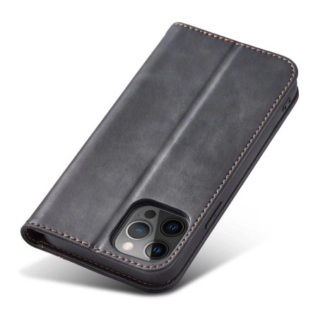 HURTEL MAGNETIC CASE ETUI DO IPHONE 12 PRO MAX PORTFEL NA KARTY Z PODSTAWKĄ
