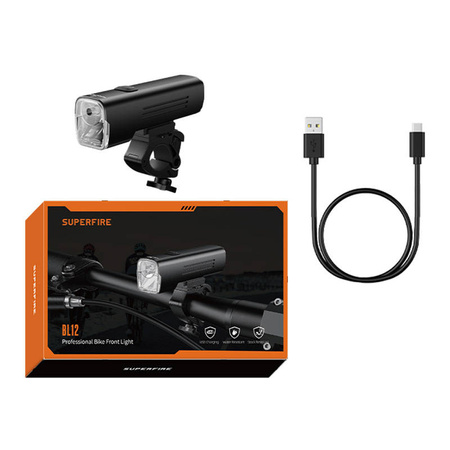 SUPERFIRE LAMPA LAMPKA ROWEROWA DO ROWERU GÓRSKIEGO USB OŚWIETLENIE 4800MAH