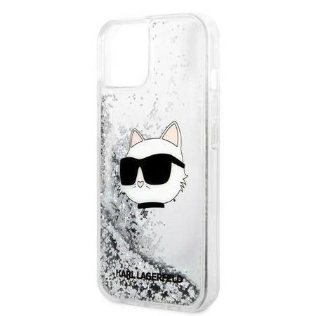 Karl Lagerfeld KLHCP14MLNCHCS iPhone 14 Plus 6,7" srebrny/silver hardcase Glitter Choupette Head