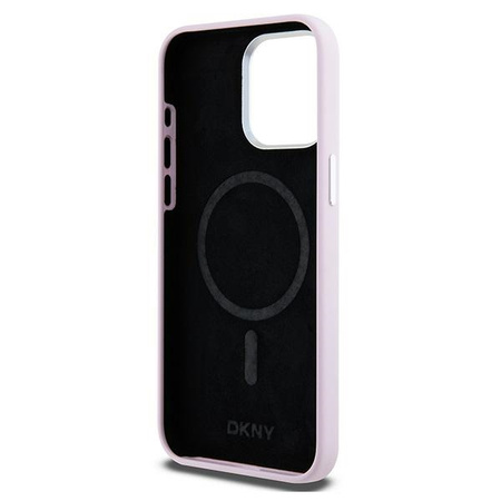DKNY ETUI DO IPHONE 15 PRO MAX 6.7 LIQUID SILICONE DO MAGSAFE MAŁE LOGO