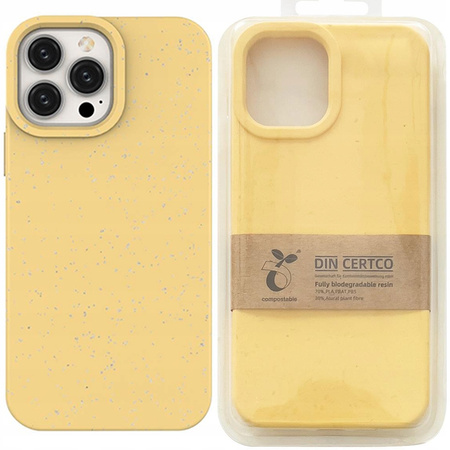 Eco Case etui do iPhone 12 Pro Max silikonowy pokrowiec obudowa do telefonu żółty