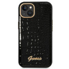 Guess GUHCP14MHGCRHK iPhone 14 Plus 6,7" czarny/black hardcase Croco Collection