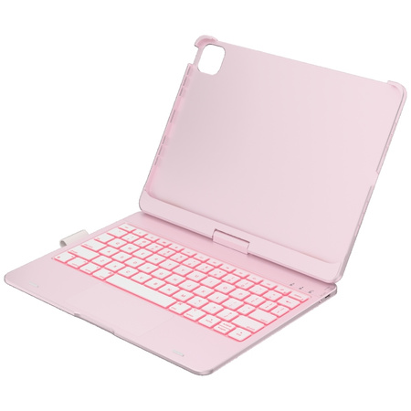 Etui Typecase Flexbook Touch             z klawiaturą do iPad Air 11" 2024/2025 jasno różowy