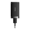 Szybka ładowarka sieciowa GaN 2xUSB C 1xUSB 65W Baseus GaN5 Pro + kabel USB C - USB C 100W - czarna