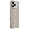Etui Guess 4G Printed Stripes MagSafe do iPhone 17 Pro Max różowy