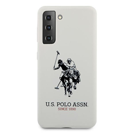 Etui U.S. Polo Assn. Silicone Logo na Samsung Galaxy S21+ - białe