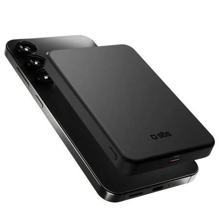 Powerbank SBS Mag Power Qi2 5000 mAh kompatybilny z MagSafe - czarny