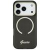 Etui Guess IML Script Metal MagSafe do   iPhone 17 czarny