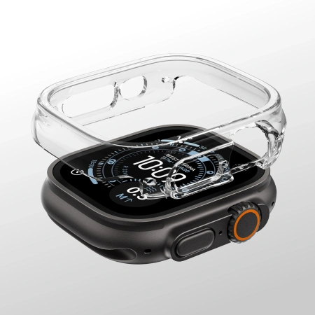 Etui ochronne AMAZINGTHING Minimal na Apple Watch UItra 3 49 mm - przezroczyste