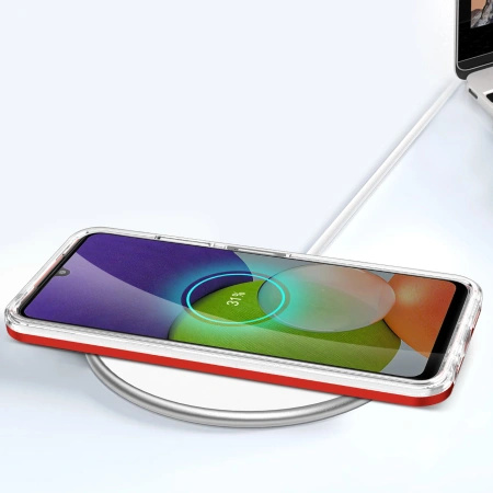 HURTEL ETUI POKROWIEC Z RAMKĄ CLEAR 3IN1 DO SAMSUNG GALAXY A22 5G ŻELOWY