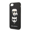 Karl Lagerfeld KLHCI8SAKICKCBK iPhone 7/8 / SE 2020 / SE 2022 czarny/black hardcase Saffiano Karl&Choupette Head