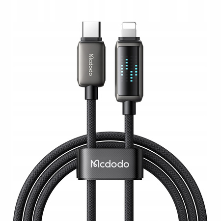 MCDODO CHARGER USB-C LIGHTNING FAST CHARGING CABLE FOR IPHONE 1M LED
