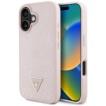 GUESS ETUI DO IPHONE 16 PEONY DO MAGSAFE Z LOGO TRIANGLE GRINED HOT STAMP