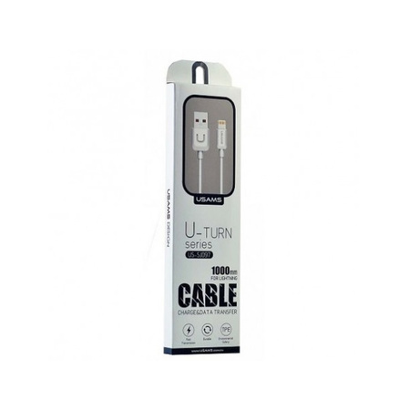 USAMS KABEL U-TURN DO LIGHTNING 1M DO IPHONE 2A ZASILANIE SZYBKIE ŁADOWANIE
