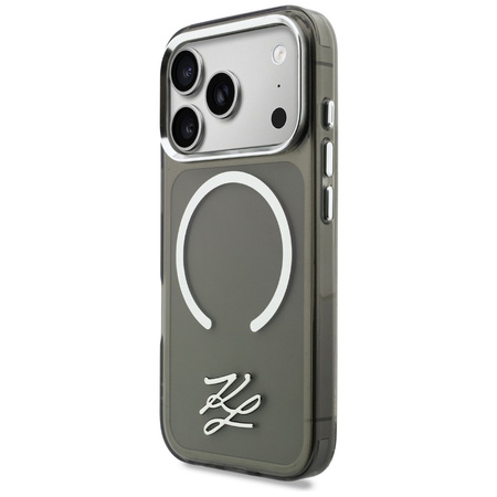 Etui Karl Lagerfeld IML KL Script Logo   MagSafe do iPhone 17 Pro Max czarny