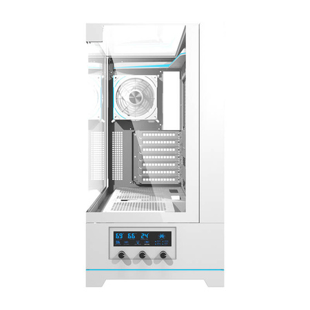 DARKFLASH OBUDOWA DY450 PRO DO PC ATX MICRO ATX Z WENTYLATOREM BIAŁA DESIGN
