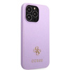 Etui Guess GUHCP13LPS4MU na iPhone 13 Pro / 13 purpurowy/purple hardcase Saffiano 4G Small Metal Logo