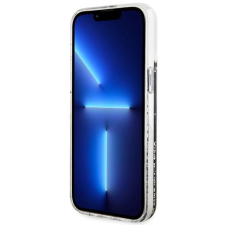 Etui Guess GUHCP14XLCSGSGK na iPhone 14 Pro Max 6.7" - czarne Liquid Glitter Marble