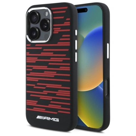MERCEDES ETUI AMG DO IPHONE 16 PRO 6.3 POKROWIEC Z MAGNETYCZNYM ŁADOWANIEM