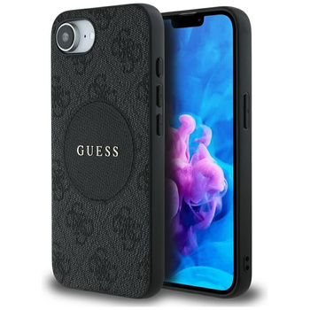 GUESS ETUI TPU POKROWIEC DO IPHONE 16E 4G CIRCLE CLASSIC LOGO DO MAGSAFE