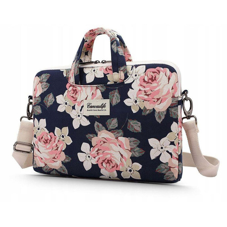 CANVASLIFE BRIEFCASE LAPTOP 13-14 NAVY ROSE