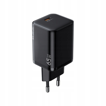 MCDODO SZYBKA ŁADOWARKA SIECIOWA ZASILACZ KOSTKA DO ŁADOWARKI USB-C 65W GAN
