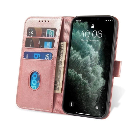 HURTEL ETUI FUTERAŁ POKROWIEC Z KLAPKĄ DO POCO M4 PRO 5G MAGNET CASE RÓŻOWY