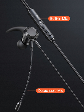 Mcdodo Headphones With Microphone Gaming for iPhone , Black
