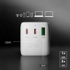 Adapter podróżny SBS 2xUSB-C 1xUSB-A uniwersalny - biały
