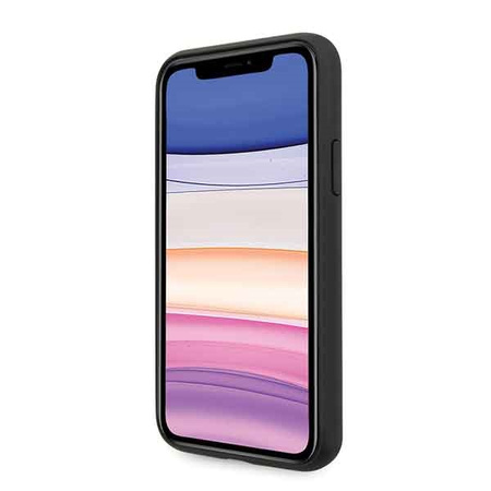 GUESS POKROWIEC HARD CASE DO IPHONE 11 6,1 4G STRIPE COLLECTION SZARY