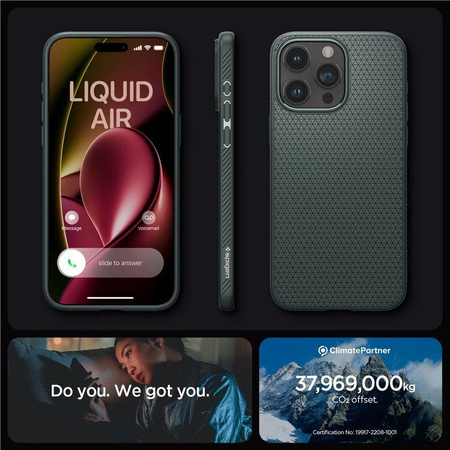 SPIGEN LIQUID AIR IPHONE 15 PRO MAX ABYSS GREEN