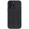 Etui Audi Synthetic Leather na iPhone 14 Pro Max 6.7" - czarne AU-TPUPCIP14PM-TT/D1-BK